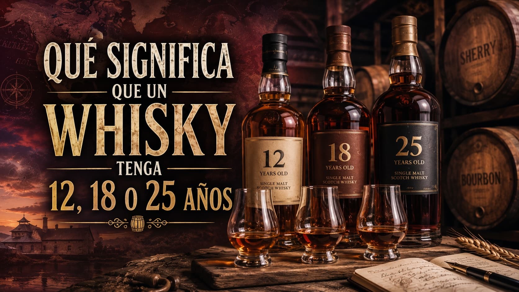 Qué significa que un whisky tenga 12, 18 o 25 años